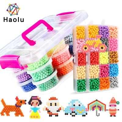 China 4500 Pcs Fun Craft Educational Magic Beads Art Craft Toys For Kids Sprinkle Fuse Bead Kit Wholesale for sale