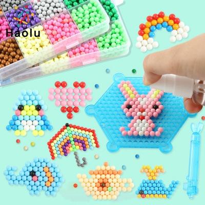 China Eco-friendly Educational Magic Bead Kit DIY Water Fuse Beads Kits For Kids for sale