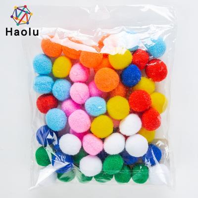 China Multicolor craft pom poms festival project cheap DIY pom poms fabric pom poms for decoration for sale