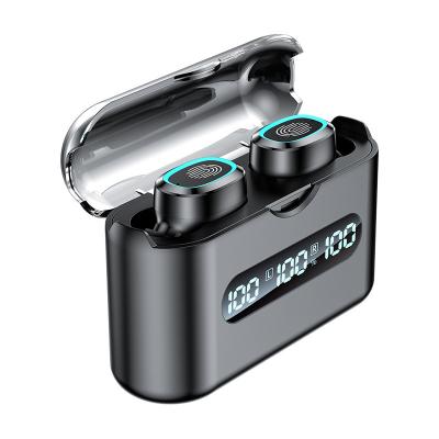 China Hot Sale 3 In-Ear LCD Battery Display Wireless Earbuds Earphone With Power Bank for sale