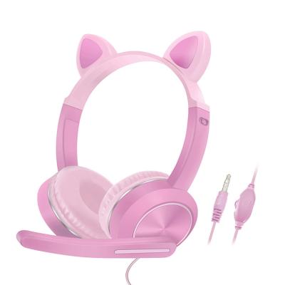 China OEM factory factory logo stereo blue game headset cute colorful earphone kids tooth playing music for sale