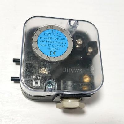 China Burner Wholesale LGW 3 Differential Pressure A2 Switch LGW3A2 Atmospheric Pressure Switch 0.4 - 3 mbar, for Combustion and Control Systems for sale