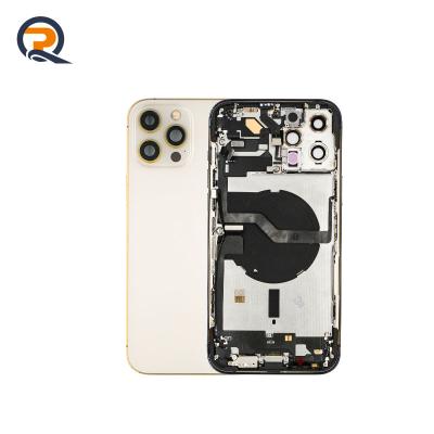 China Original For Iphone Replacement Repairing 100% Tested Wholesale Original Repair Parts For Iphone 12 pro Max Back Cover Housing With Flex Cables for sale