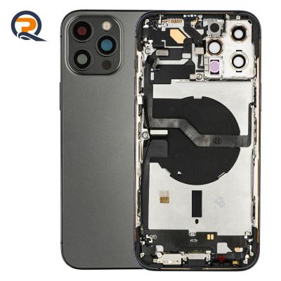 China Original For Iphone Replacement Repairing Original Battery Door Housing 14 13 12 pro Max Glass Rear Back Cover For Iphone Replacement for sale