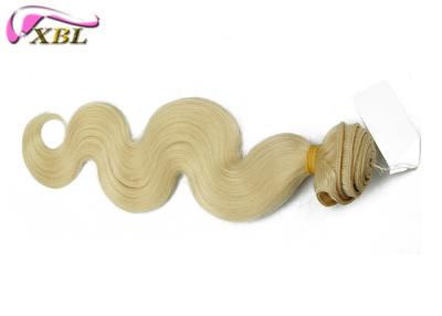 China Blonde Cambodian Colored Hair Weave Virgin Hair Weft For Black Women for sale