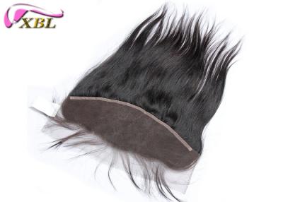 Chine Cheveux malaisiens de dentelle de noir frontal droit soyeux de fermeture brun clair, taille 13x4.5 à vendre