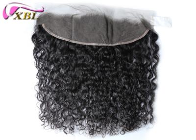 China Light Brown 13x4 Ear To Ear Lace Frontal With Baby Hair Free Parting , Italian Curl Style for sale