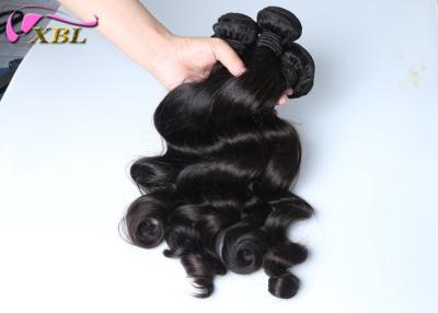 China Loose Unprocessed Human Virgin Brazilian Hair Weave Double Drawn for sale