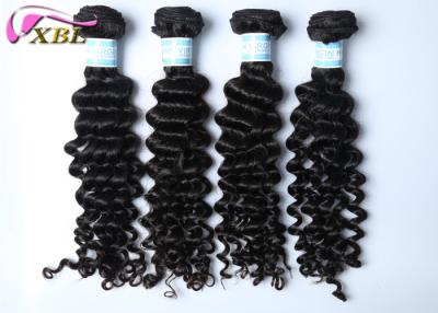 Chine Style de trame de boucle de vague de cheveux indiens profonds de Vierge petit non-traité à vendre