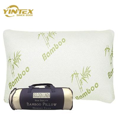 China Magnetic Shredded Memory Foam Adjustable Pillows Standard Size Bamboo Cooling Pillow (2 Packs) For Sleep for sale