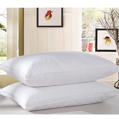 China Modern high quality white inner double needle white feather pillow quilting hotel anti-static, fiber fill pillow for sale