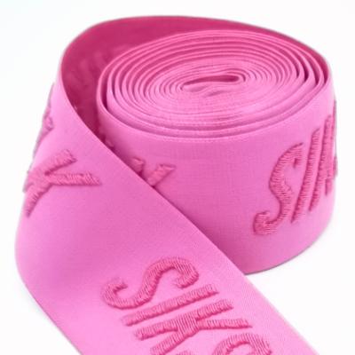 China Factory Manufacture GINYI Elastic Webbing Jacquard Elastic Bands With Custom Ribbon Logo For Underwear for sale