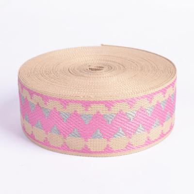 China Viable Factory Made Wholesale Decorative Strap Strips Custom Jacquard Ribbon For Bag for sale