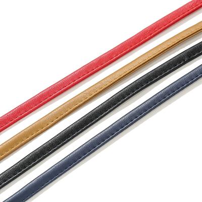 China Wholesale Leather Garment Recyled Car Garment Rope 8mm Stain Sewing Leather Leather Cord Yarn for sale