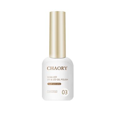 China OEM popular wholesale private label Chaory colored uv led gel label soak off 15ml spring summer green color UV nail polish gel for who for sale