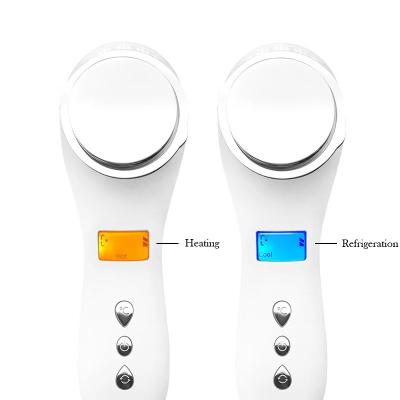 China Skin Tightening Hot Sale Ultrasonic Electric Beauty Machine Personal Care Products Hot Cold Face Massager for sale