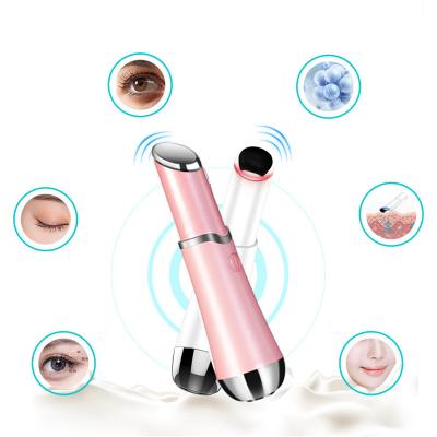 China USB Rechargeable Electric Ion Vibration Face Lift Eye Massager Facial Wand Eye Beauty Device for Dark Circle Eye Bags and Puffy Tantann for sale