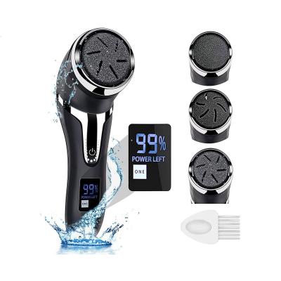 China Professional Portable Rechargeable Waterproof Electric Pedicure Foot File IPX7 Callus Remover With Vacuum Suction Function For Feet Callus Removal for sale