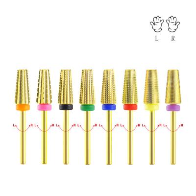 China 2020 Hot Sale High Quality Durable 5 Carbide Nail Drill Bits In 1 E-File Nail Drill Bits for sale