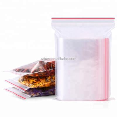 China Custom High Quality Flat Pouch Matte Transparent Plastic Bags Recyclable With Zipper Storage Bags Plastic for sale