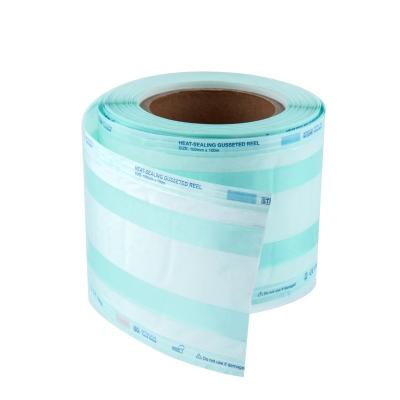 China Waterproof Medical Sterile Heat Sealing Gusseted Sterilization Pouches Coils Packaging Roll for sale