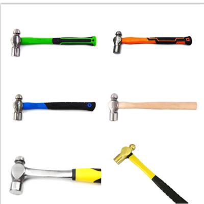 China Machinist Hammer China Manufacturer Supply Various Types Ball Pein Pein Hammer Hammers Round Steel Head Hammer With Wood And Fiberglass Handle for sale