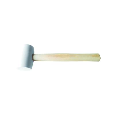 China Professional Wood Rubber Mallet Hammer 8oz12OZ16oz 24OZ Handle Floor Ceramic Tile Installation Supply White Head For Floor Ceramic Tile Installation for sale