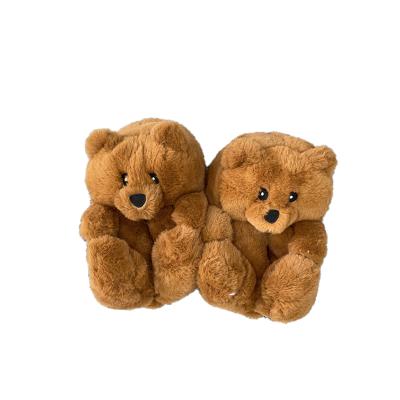 China Fashion Trend Stain Teddy Bear Slippers Floor Home Slippers Teddy Bear Slippers Providing Thick Cotton Warm Footwear. for sale