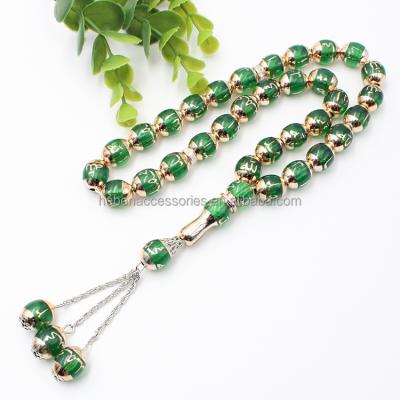 China Cheap Original China Religious Plastic 12*14MM Acrylic Rosary Ramadan Party Decor Muslim Prayer Religious Necklace 33 Beaded Tasbih Islam for sale