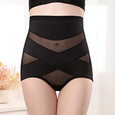 China Anti-Bacterial hot selling High Waist Tummy Control Panties Lifter fajas Compression Butt Mesh X Cross women breathable shaper panty for sale