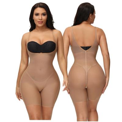 China Full Body Shaper Women Plus Size Bodysuit Breathable Wholesale Waist Control Tummy Slimming Shapewear Seamless For Wedding Dress for sale