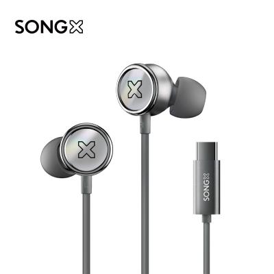 China SONGX SX01 Viable Type C Earbuds Earbuds High Fidelity Stereo Cable Headphones For Huawei Samsung Galaxy S21 Fe S20 Note 10 Google Pixel Ultra for sale