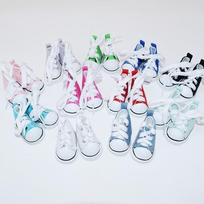 China New Mini Sports 3D Promotions Shoes Canvas Shoes Plastic Rubber Key Chain Sneakers for sale