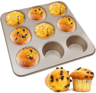 China Durable Carbon Steel Non-Stick Bakeware Black Baking Sets For Cake Sheet Baking Pans Cake Mold Carbon Steel Baking Pan for sale