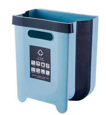 China Sustainable Collapsible Collapsible Trash Bin Hanging Collapsible Collapsible Waste Bin For Cabinet for sale