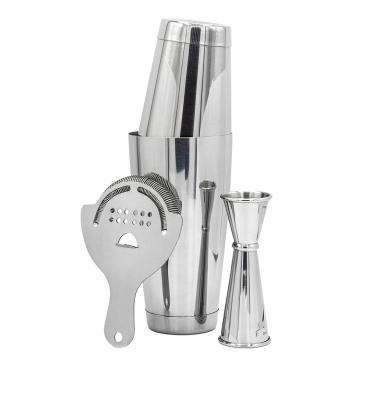 China 24oz Sustainable Cocktail Shaker Set Stainless Steel Bar Tools Cocktail Shaker Bar Set for sale