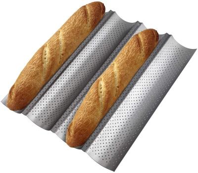 China Sustainable Baguette Pan French Bread Baking Pan Non-Stick Bake Pan for sale