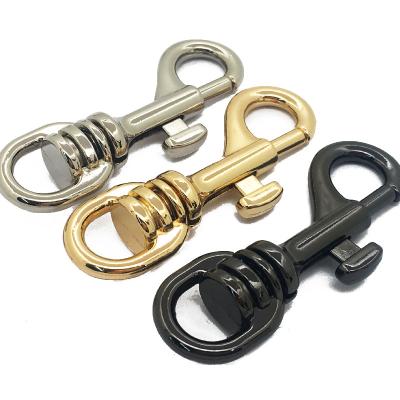 China Handbags Wholesale Zinc Alloy Metal Tiny Swivel Dog Leash Carabiner Mango Hook Snap Buckle For Chains Collar for sale