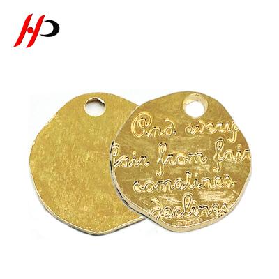 China Factory Made Gold Dry Cleaning Manufacturers Personalized Custom Name Metal Logo Pendant for sale