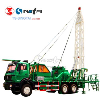 China Workover Rig Truck Mounted 450 Hp Pulling Unit for sale