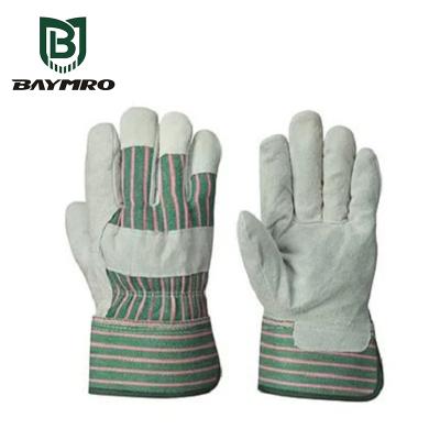 China Seamless Safety Gloves Heat Resistant Palm Fitted Safety Work Gloves Safety Welding Gloves for sale