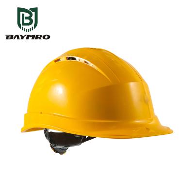 China ABS Plastic Orange Vent Holes HDPE Materials Buckle Plastic Lining Protective Masks Construction Site Work Safety Helmet for sale