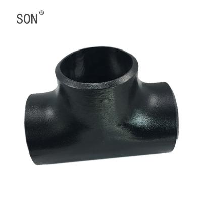 China High Quality Equal Tee Butt Weld Pipe Fittings Carbon Steel Seamless Pipe Fittings Factory Supply Equal for sale