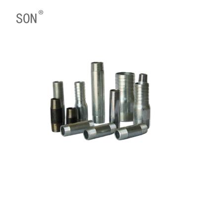 China Hot Dipped Galvanized / Electrical Galvanized / Black Carbon Steel Pipe Nipples With Various Standard Equal for sale