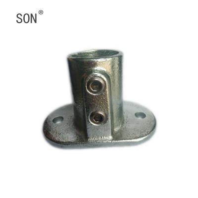 China Steel Malleable Iron Head Flanges Pipe Structure Fitting Galvanized Tube Clamps Factory Price for sale