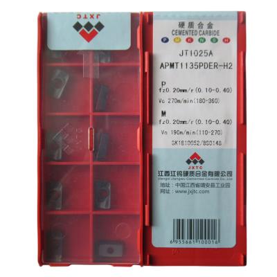 China JXTC APMT APMT1135PDER-H2 JT1025A Internal Rotation Milling Cutter Inserts CNC Cutting Tools for sale