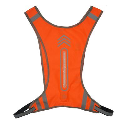 China New Design Water Proof Safety LED Vest Outdoor High Visibility Safety Work Vest Durable Rechargeable Recycling Reflective Belt for sale