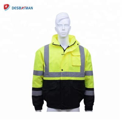 China Custom Good Quality Water Proof High Visibility Strength Coat Road Racing Safety Construction Safety Winter Reflective Jacket Hi Waterproof for sale