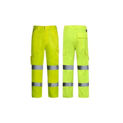 China Customized Multi Pockets Men's Trousers Work Safety Workwear Pants Mens Hi Vis Workwear Trousers Reflective for sale