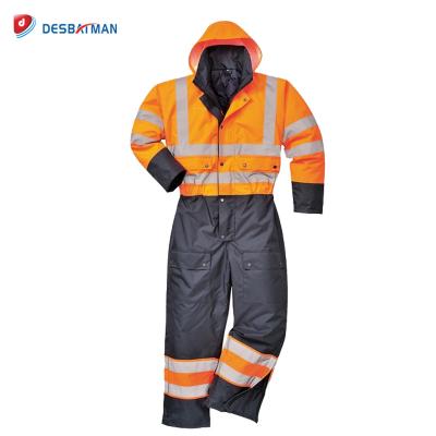 China Bachelor Waterproof Clothing Safety Outdoor High Visibility Reflective Rain Coat With Pant Suits Working Uniform With Reflective Strip for sale